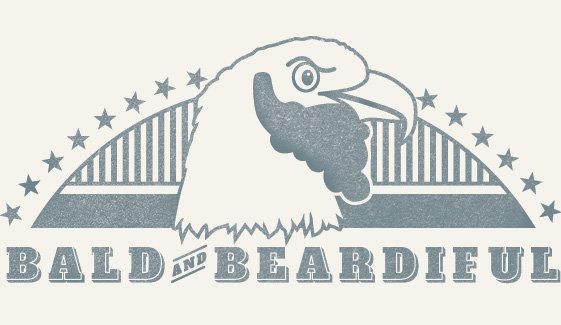 A bald eagle with a beard. The perfect mascot.